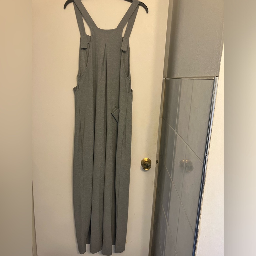 Halara wide leg Adjustable Strap Button Multiple Pocket Overalls grey small - Picture 7 of 15